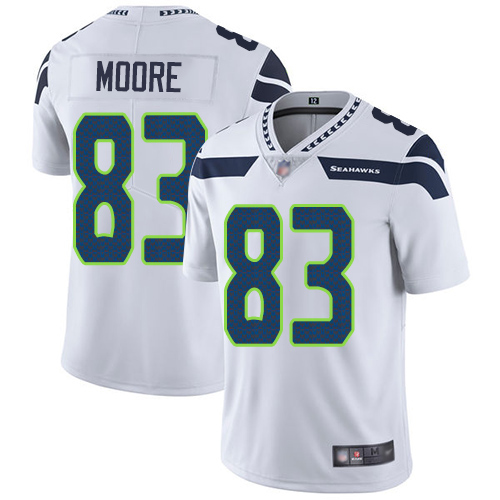 Seattle Seahawks Limited White Men David Moore Road Jersey NFL Football #83 Vapor Untouchable